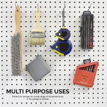 100 Stück 6-Zoll Pegboard Haken Metall Regal Haken und Organizer Sortiment Pegboard Garagen Aufbewahrung Organisator