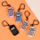 Petit porte-clés multifonctionnel, calculatrice,-Violet 6