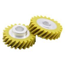 2X W10112253 Engranaje Helicoidal para Mezclador W10380496 Escobillas de Carbón para Mezcladores para 5K45SS 5K5SS Reemplazo de Piezas