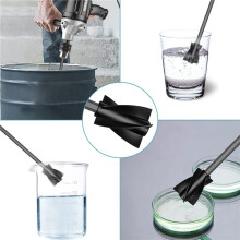Pás de Misturador de Resina de 10 Peças com 2 Hastes de ExtensãO, Acessório de Misturador de Epóxi para Mistura Poderosa, Misturador de Tinta