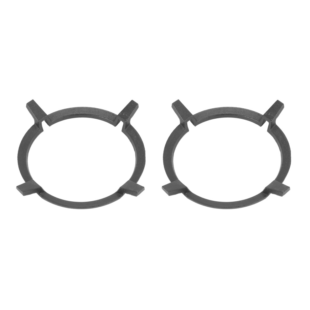 2Pc Black Wok Stands Cast Iron Wok Pan Support Rack For Burners Gas Hobs Cookers Cookers Kitchen Supplies Tool 4714192972408