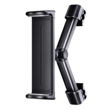 ABS and Metal Constructed Car Headrest Tablets Mount-Black