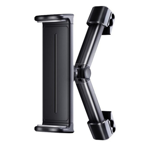 ABS and Metal Constructed Car Headrest Tablets Mount-Black