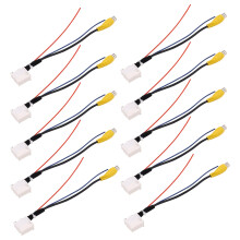 10X 16 Pin Rear View Camera Adapter Cable Parking Backup Camera Video Cable Adapter Navigation DVD for Camry 7Th