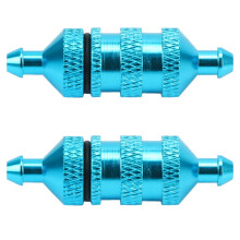 2X 1/8 1/10 Model RC CzęśCi Zamienne do Samochodów Filtr Paliwa Nitro dla HSP 02156 94122 94188, Niebieski