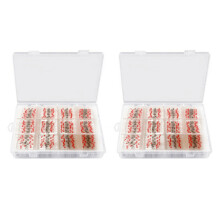400PCS 22-18 AWG Red Solder Seal Wire Connectors , Heat Shrink Butt Connectors, Waterproof and Insulated Wire Terminals