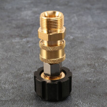 4 x Hochdruckreiniger-Adapter-Set M22 auf 1/4 Zoll Schnellanschluss-Kit, M22 14 mm auf 1/4 Zoll Schnellanschluss-Kit