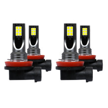 4Pcs Car H11 H8 H9 COB 60W 6000K LED Headlight Fog Light Bulbs Replace Halogen Kit Clear White Light