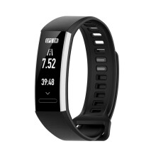 2X Silikon Uhren Armband Armband für  Band2 Pro / Band2 / ERS-B19 / ERS-B29 Schwarz