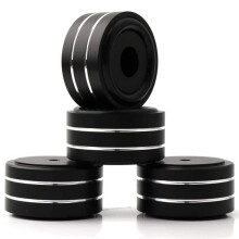 16 Piedi 40X20 mm Nel Alluminio HiFi AMP Altoparlante Stand di Supporto DAC Giradischi Giradischi