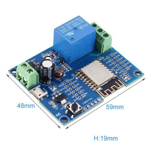 3X WIFI Relay Controller Module,  5V 8V-80V ESP8266 Wireless Controller Module ESP-12F for IOT  Home APP 2