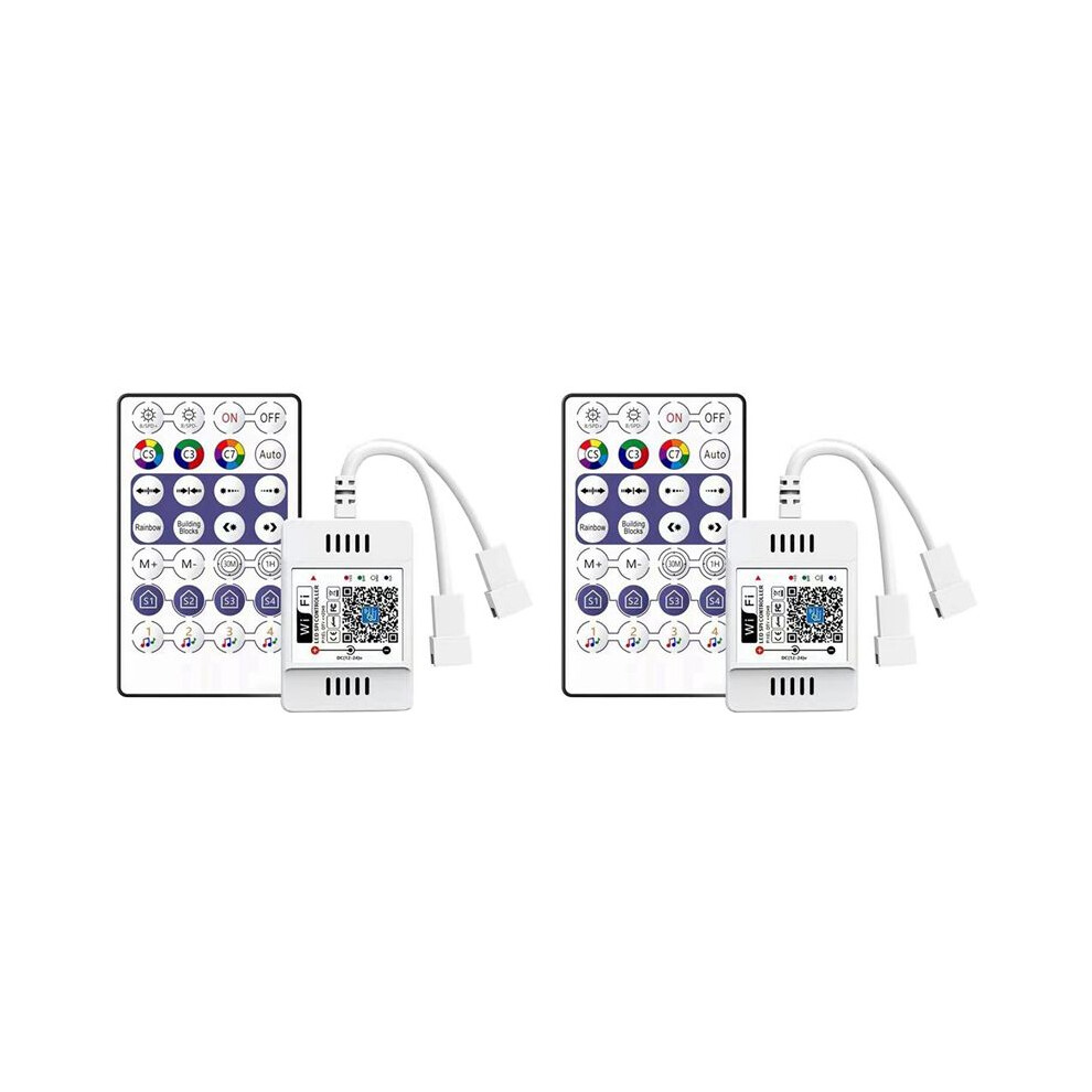 2X Dc12-24V 28 Key Rf Controller Wifi App Music Voice Remote Control For Ws2812b Ws2811 Rgb Led Strip Home Dimmer Light 6031119640621