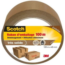 SCOTCH - Packaging tape - Adhesive - Very strong - 48 mm x 100 m - Brown