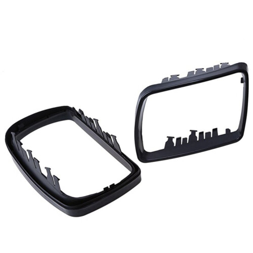 1Pair Car Black Rearview Mirror Cover Shell Side Mirror Frame Replacement for- E53 X5 2000-2006 2