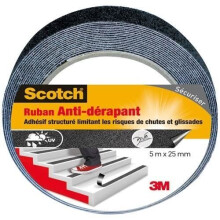 SCOTCH - Adhesive tape - Non-slip - 25 mm x 5 m - Black