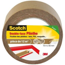 SCOTCH - Adhesive tape - Double-sided - Baseboards - 12 m piece - 50 mm x 15 m