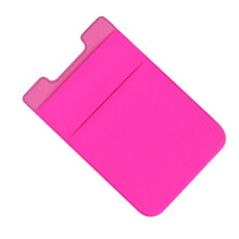 Adhesive Phone Wallet, Phone Card Holder, Double Pocket Stick On Wallet, 2 Pack, Rose Red