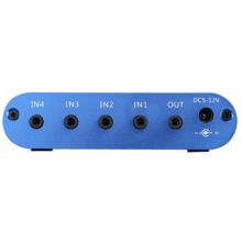 2X Stereo Mixer (4 Input ,1 Output ) Individually Controls Board DIY Headphones Amplifier Case DC12V