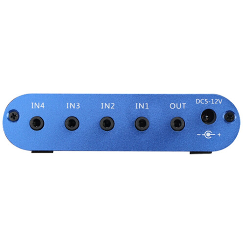 2X Stereo Mixer (4 Input ,1 Output ) Individually Controls Board DIY Headphones Amplifier Case DC12V