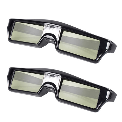 2X Rechargeable Active Shutter 3D Glasses for     ALL DLP Projector