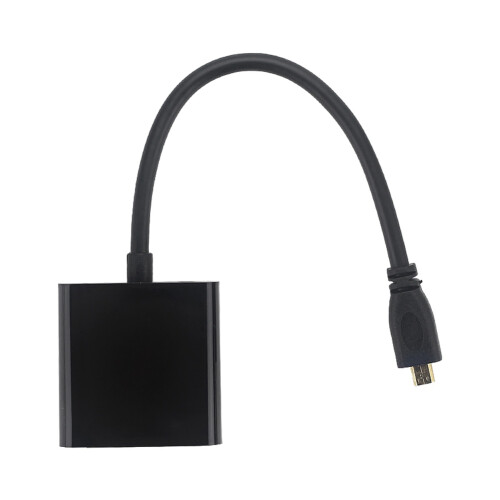 2X Micro- to VGA Adapter Cable 1080P Video Converter with Audio Jack USB Power Cable for  Camera Raspberry Pi 4 2