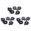CR2016 2025 2032 Coin Cell Button Battery Holder Socket Black 15 Pcs 1
