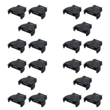 20 Stuks Zwart Plastic CR2032 Celknop Lithiumbatterijhouder