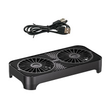 Cooling Base Double Silents Fans USB Powered Efficient Device