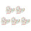 500Pcs Mixed Painted Letter Alphabet Wooden Sewing Button Scrapbooking 1