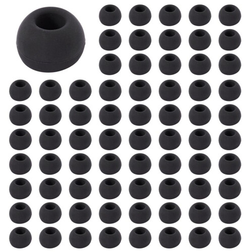 150 Pcs Black Earbuds Earpiece in Ear Buds Tip Cover Replacement 1