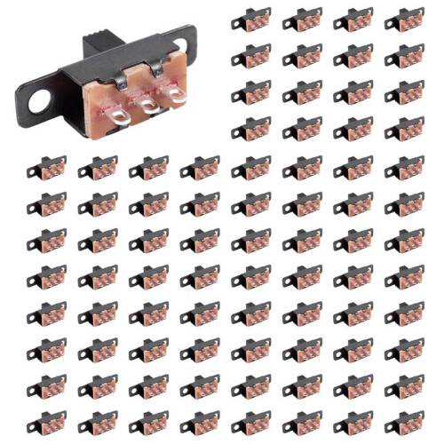 400 Pcs / 2 Position 1P2T SPDT  Panel Slide  Solder Lug SS12F1-G3