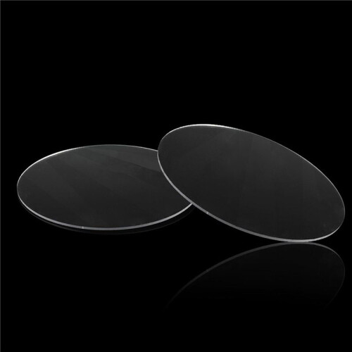 4X Transparent 3mm Thick Mirror Acrylic Round Disc Diameter:70mm 2