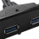 5X USB 3.0 Front Panel Hub 2 Port Expansion Bay 20 Pin to USB3.0 Bracket Cable for Computer PC 8