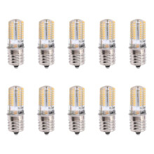 10X E17 Socket 5W 64 LED Lamp Bulb 3014 SMD Light Warm White AC 110V-220V