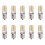 10X E17 Socket 5W 64 LED Lamp Bulb 3014 SMD Light Warm White AC 110V-220V 1
