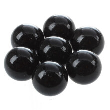 50 Pcs Marbles 16mm Glass Marbles Knicker Glass Balls Decoration Color Nuggets Toy Black