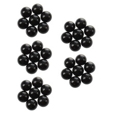 50 Pcs Marbles 16mm Glass Marbles Knicker Glass Balls Decoration Color Nuggets Toy Black