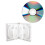 2X CD Storage Box 10-Piece Pack CD Case Plastic Double-Sided CD Storage Car CD Case Thickened DVD Case,White 3