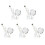 5X DIY LED Lamp Kit: Only Hardware Accessories NO 3D Printed Parts, Bright Light -Efficient Custom Lighting 1
