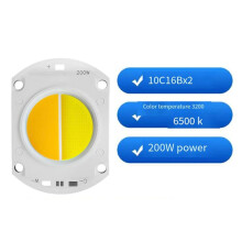 10 Stück 200 W Zweifarbiger Hochleistungs-LED-COB-Chip 3200 K 6500 K für Flutlicht-Scheinwerferlampe im Außenbereich