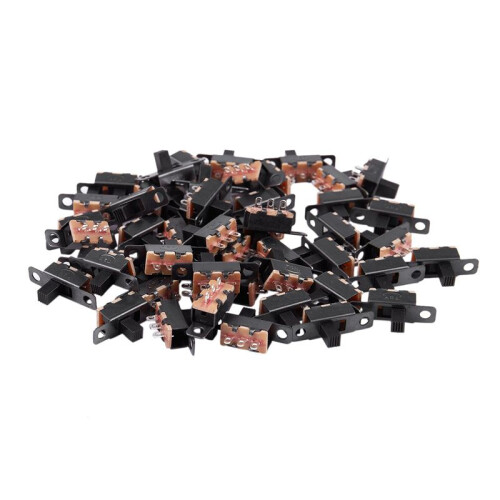 400 Pcs / 2 Position 1P2T SPDT  Panel Slide  Solder Lug SS12F1-G3 1