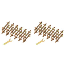24 Stück Arbeitsplatten-Verbindungsschrauben, M8 X 100 mm Arbeitsplatten-Verbindungselemente, Möbelbefestigungsverbinder