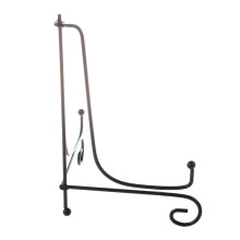 4 PC Iron Easel Soporte de ExhibiciÓN ClÁSico Placa de TazÓN Marco de Fotos Libro Ilustraciones Negro 4 Pulgadas 10.5 cm