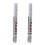 2x White Permanent Car Tyre Tire Metal Paint Pen 1