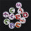 500Pcs Mixed Painted Letter Alphabet Wooden Sewing Button Scrapbooking 3