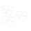 12Pcs White Nylon Ukulele String Set 1