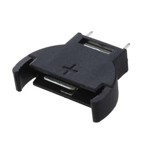 20 Pcs Black Plastic CR2032 Cell Button Lithium Battery Sockets Holder 1