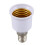 20 Pcs E14, E27 Adapter Base Screw LED Light Bulb Bulb Socket Converter, White 4