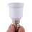 20 Pcs E14, E27 Adapter Base Screw LED Light Bulb Bulb Socket Converter, White 8