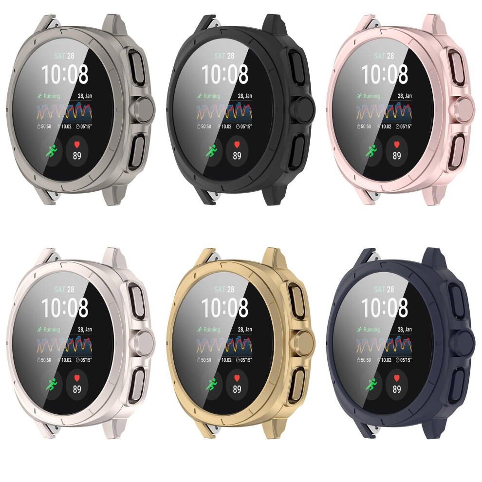Case With Builtin Tempered Glass Screen Protector For Samsung Galaxy Watch 7 44Mm, 6 Pack 9092120104851